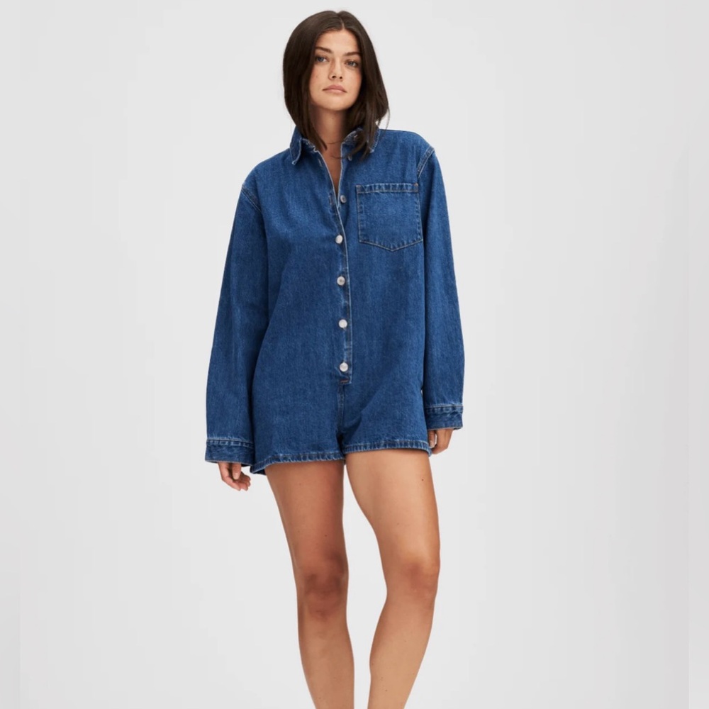 Parke denim romper